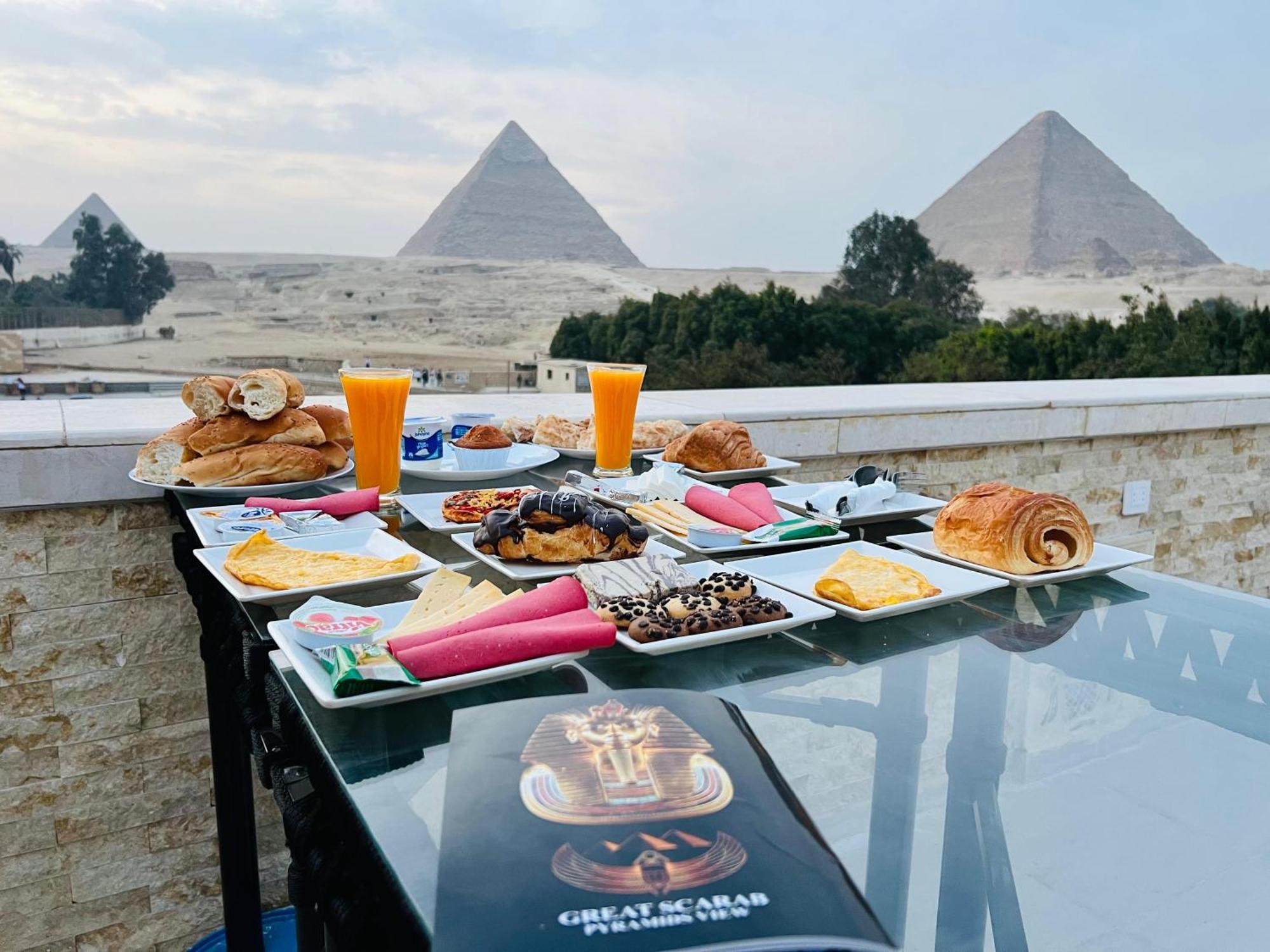 Great Scarab Pyramids View Hotel Kafret el-Gabal Exterior photo