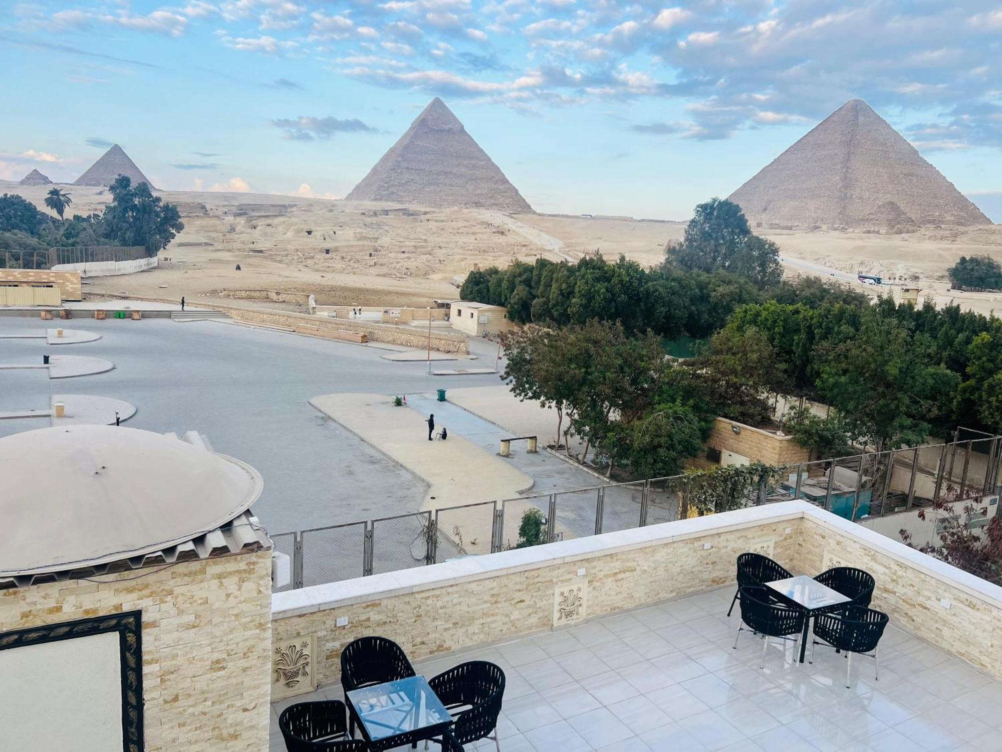 Great Scarab Pyramids View Hotel Kafret el-Gabal Exterior photo
